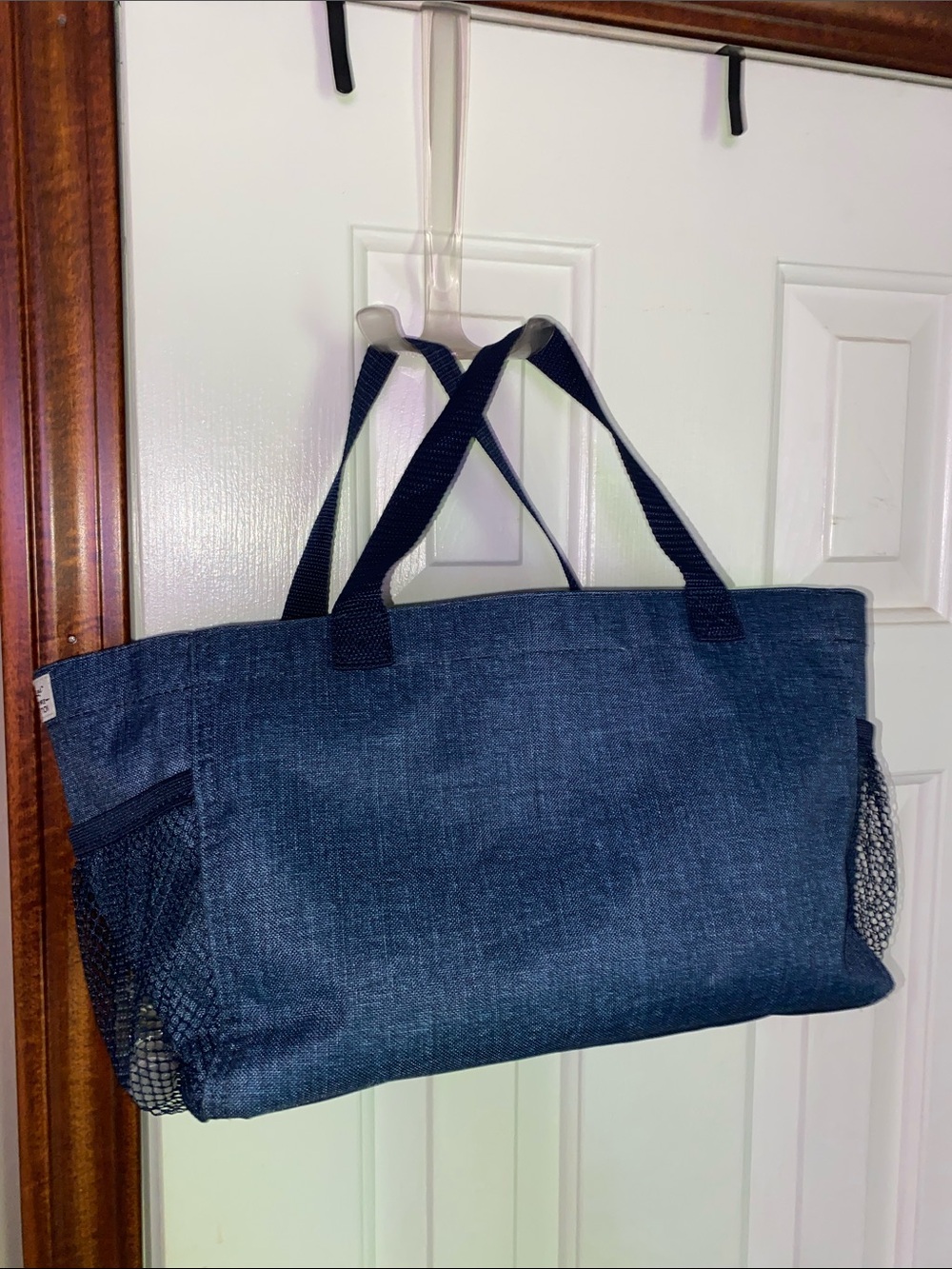 thirty-one Dark Blue Tote with Mesh Side Pockets